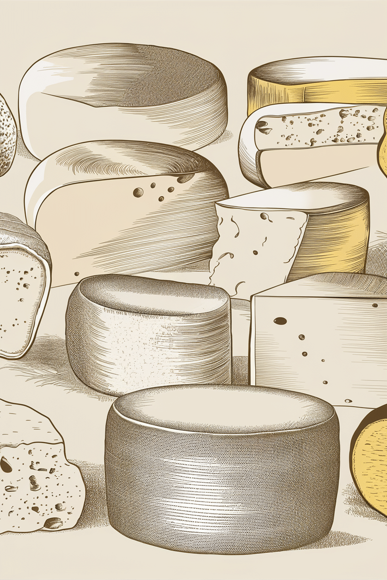 Sophisticated Cheese Wheel Wallpaper