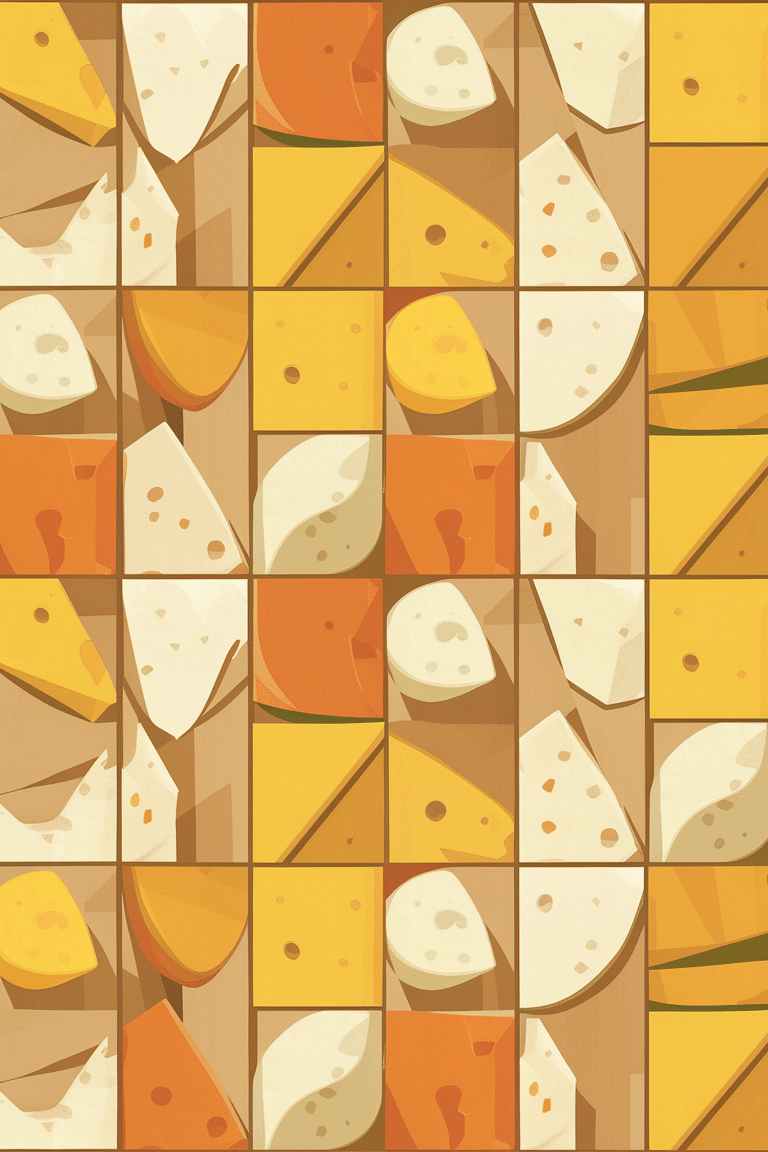 Cheesy Delight: Bright Pattern Wallpaper