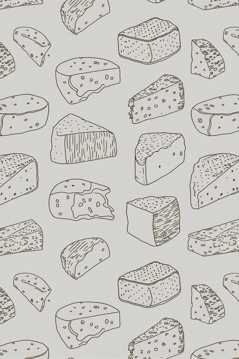 Minimalist Cheese and Wine Setup Wallpaper