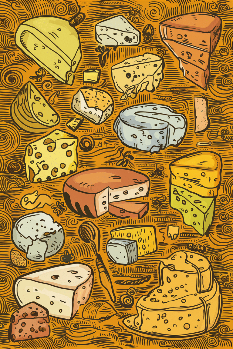 Cheese Collection: Vivid and Playful