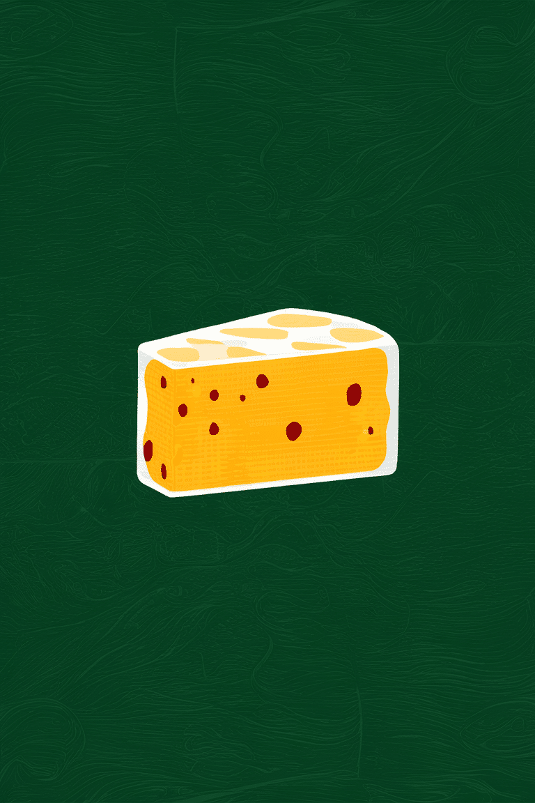 Artistic Cheese Wallpaper: Simple Swiss Elegance