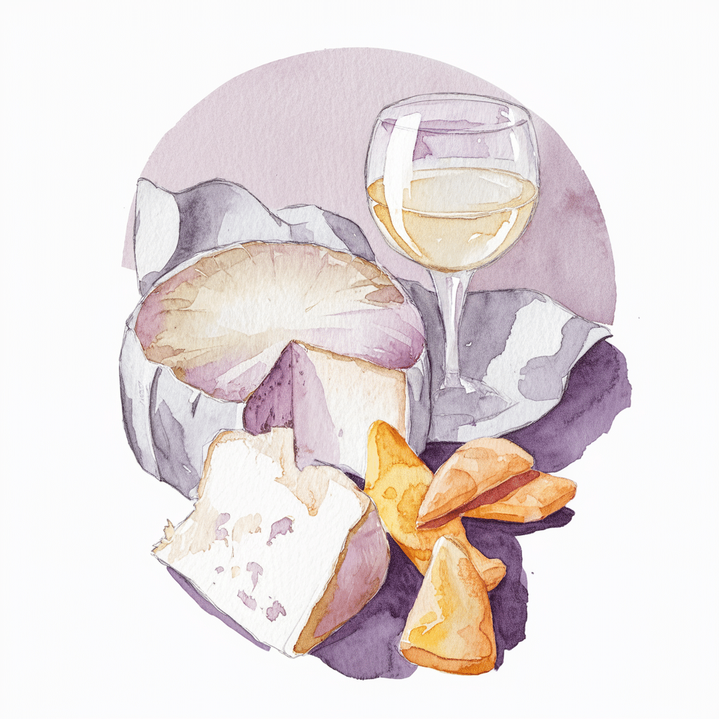 Camembert Watercolor