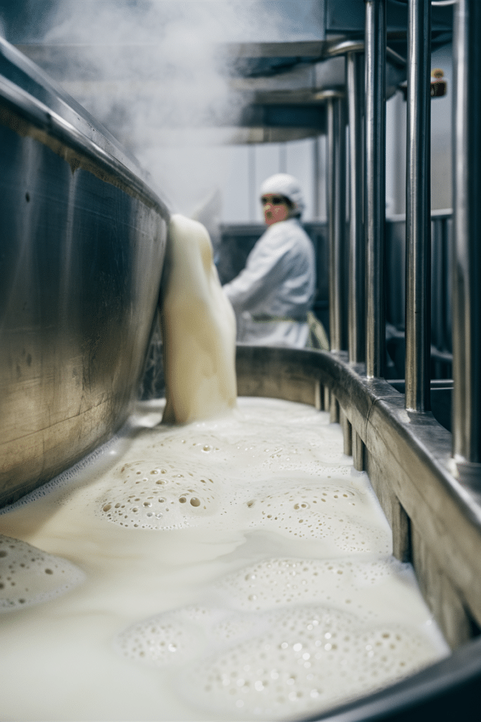 Milk Cheese Production Photo