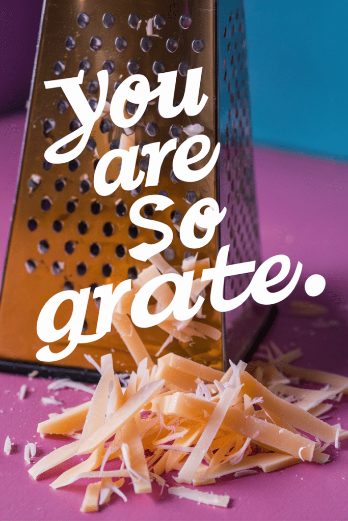 You Are So Grate Cheese Quote Photo