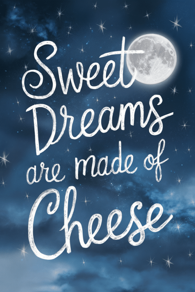 Sweet Dreams Are Made of Cheese Quote