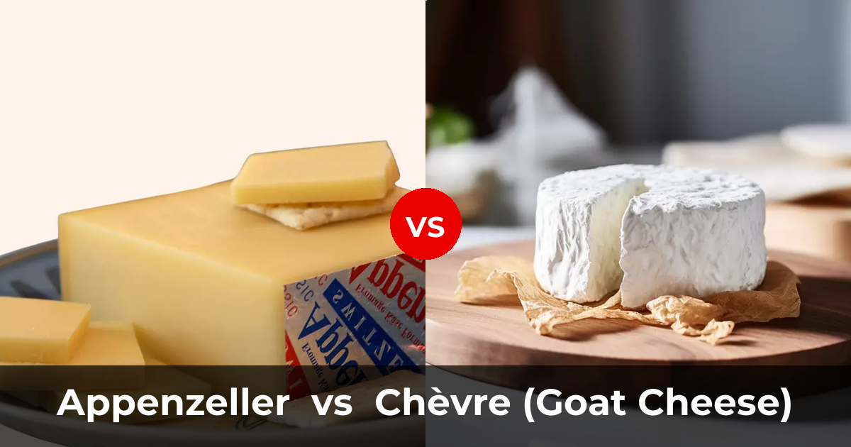 Appenzeller Cheese vs Chèvre (Goat Cheese) | Differences, Similarities ...