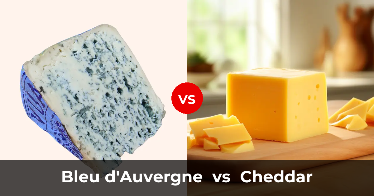 Bleu Dauvergne Cheese Vs Cheddar Cheese Whats The Difference 