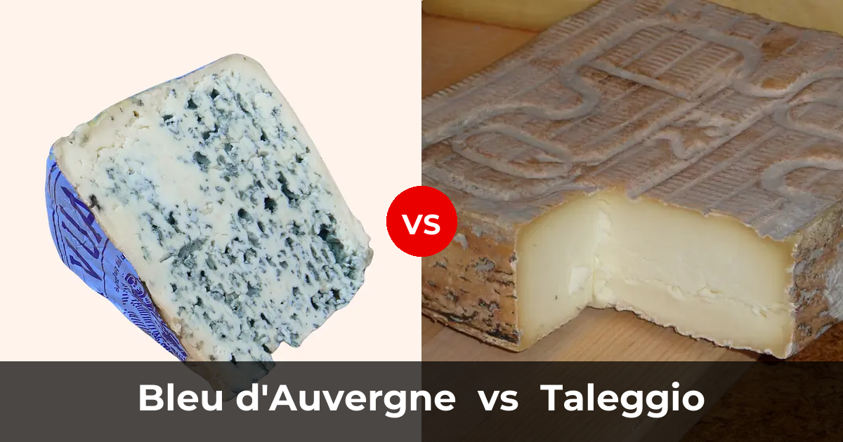 Bleu Dauvergne Cheese Vs Taleggio Cheese Whats The Difference 