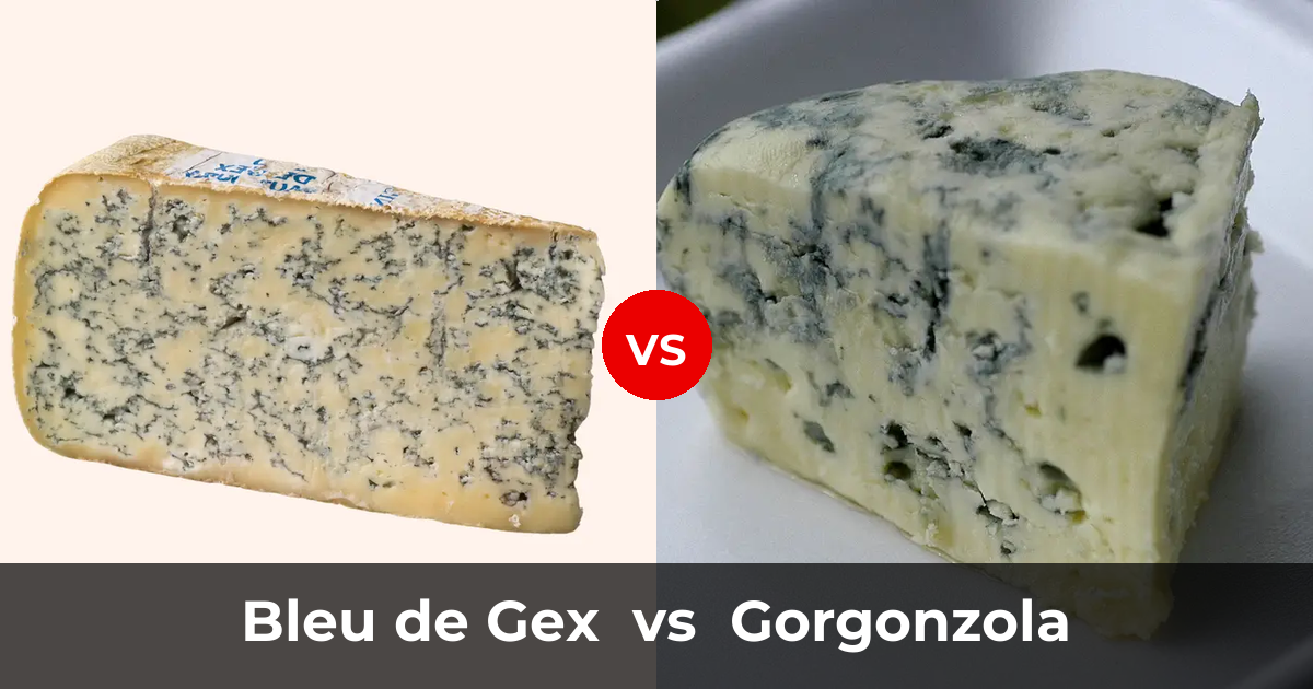 Bleu de Gex vs Gorgonzola: What's the Difference? - AnyCheese