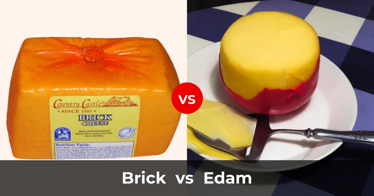Brick Cheese vs Edam Cheese: What's the Difference? | Taste, Texture ...