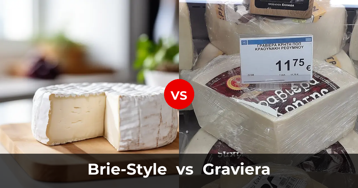 Brie-Style Cheese vs Graviera Cheese | Differences, Similarities, Taste ...