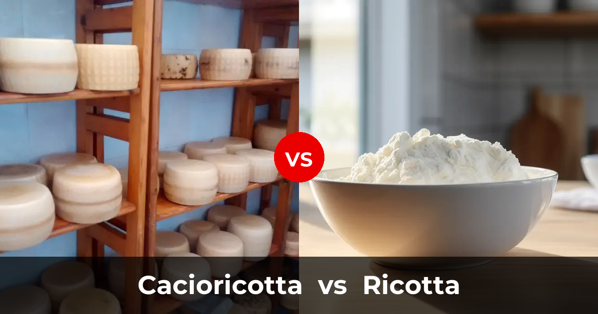 Ricott Vs Ricotta Cacioricotta Cheese vs Ricotta Cheese: What's the Difference? | Taste ...