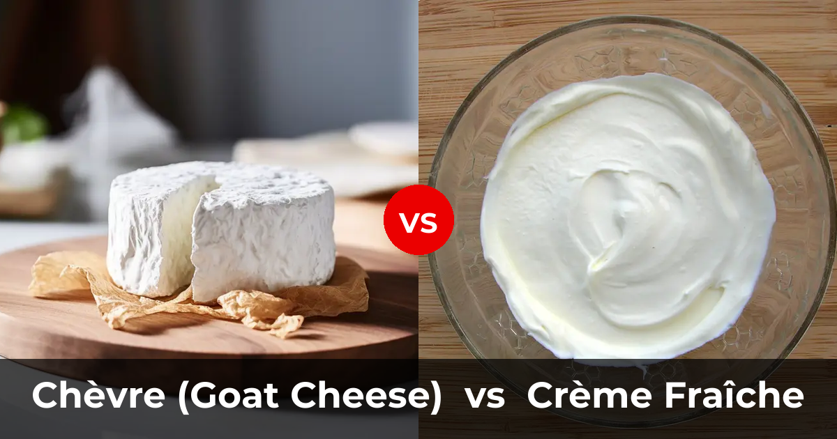 Chèvre (Goat Cheese) vs Crème Fraîche Cheese: What's the Difference ...