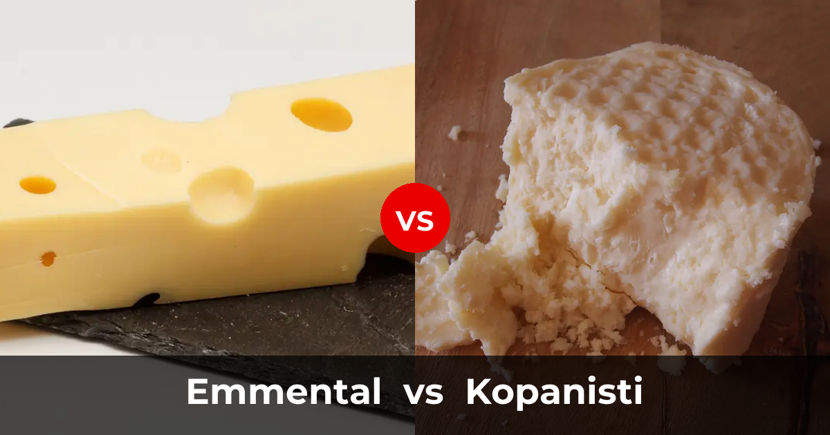 Emmental Cheese vs Kopanisti Cheese: What's the Difference? | Taste ...