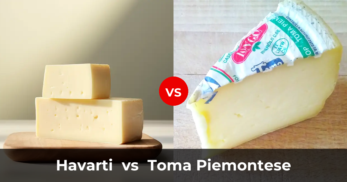 Havarti Cheese vs Toma Piemontese Cheese: What's the Difference ...