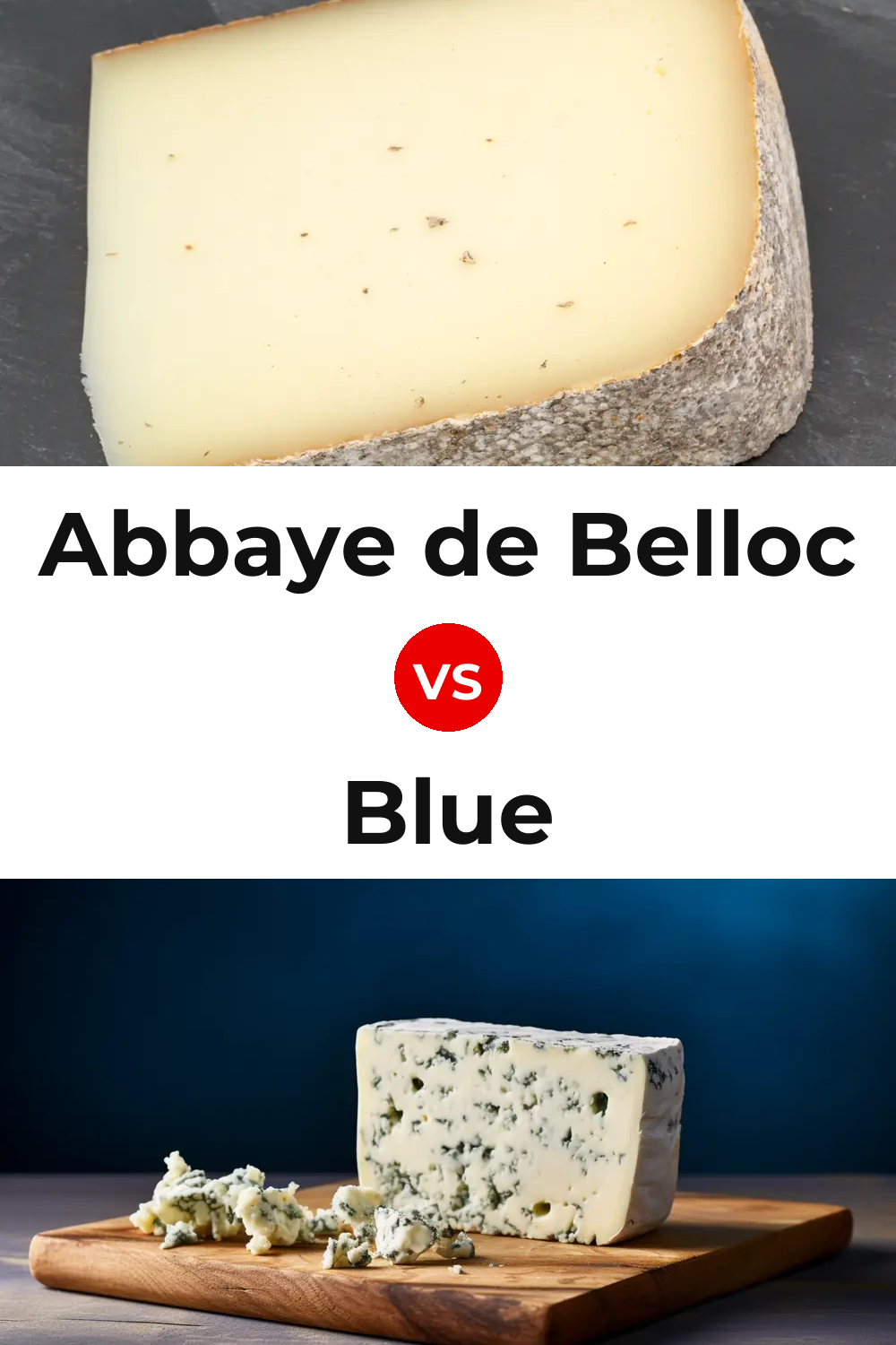 Abbaye de Belloc Cheese vs Blue Cheese Pinterest comparison