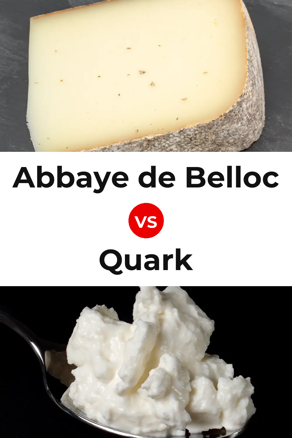 Abbaye de Belloc Cheese vs Quark Cheese Pinterest comparison