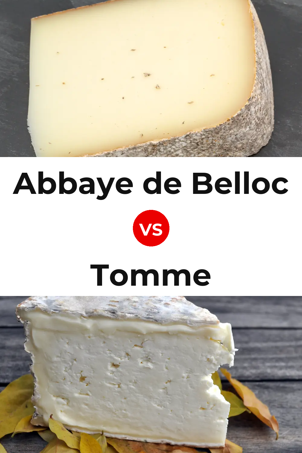 Abbaye de Belloc Cheese vs Tomme Cheese Pinterest comparison