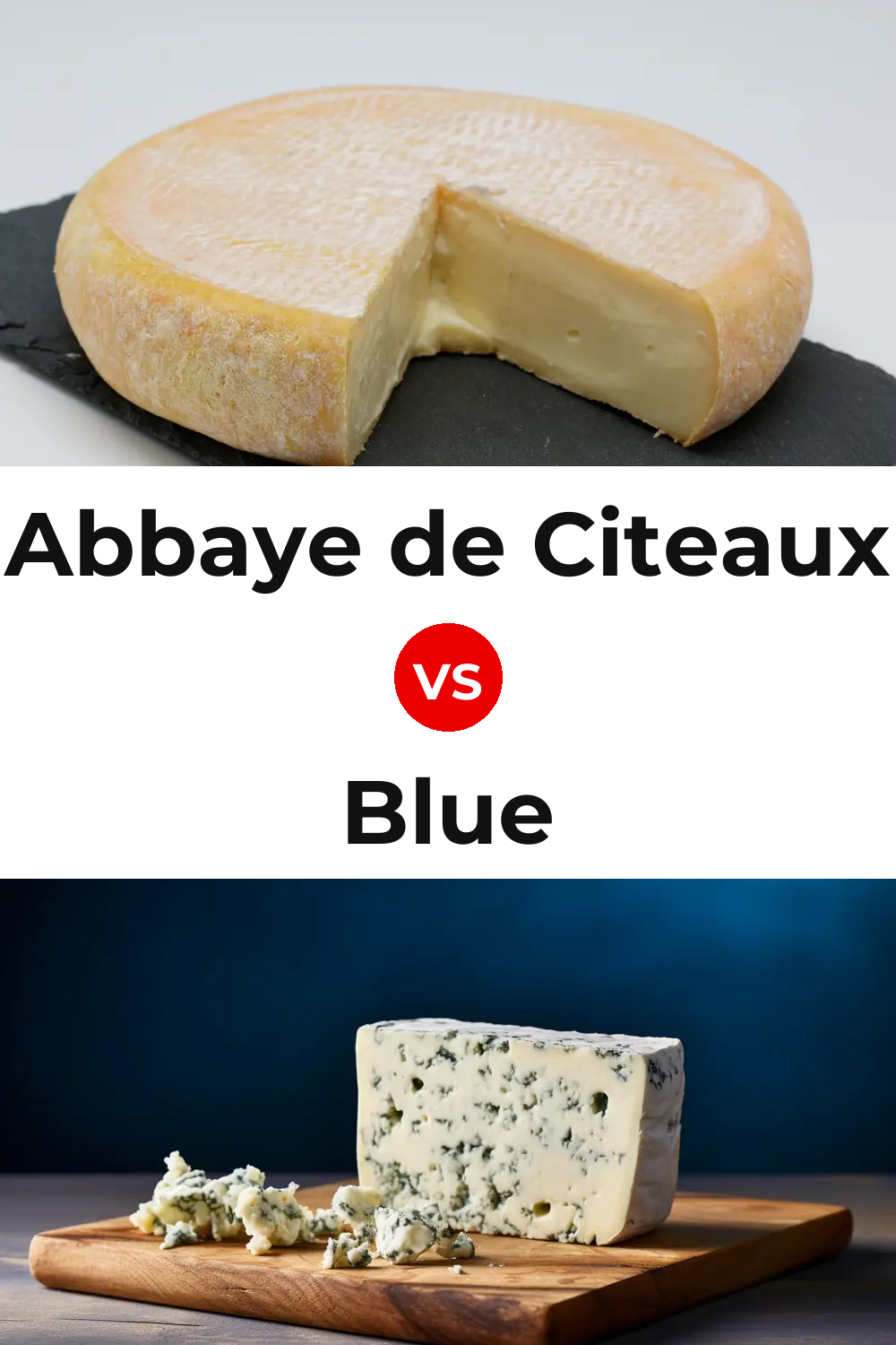 Abbaye de Citeaux Cheese vs Blue Cheese Pinterest comparison