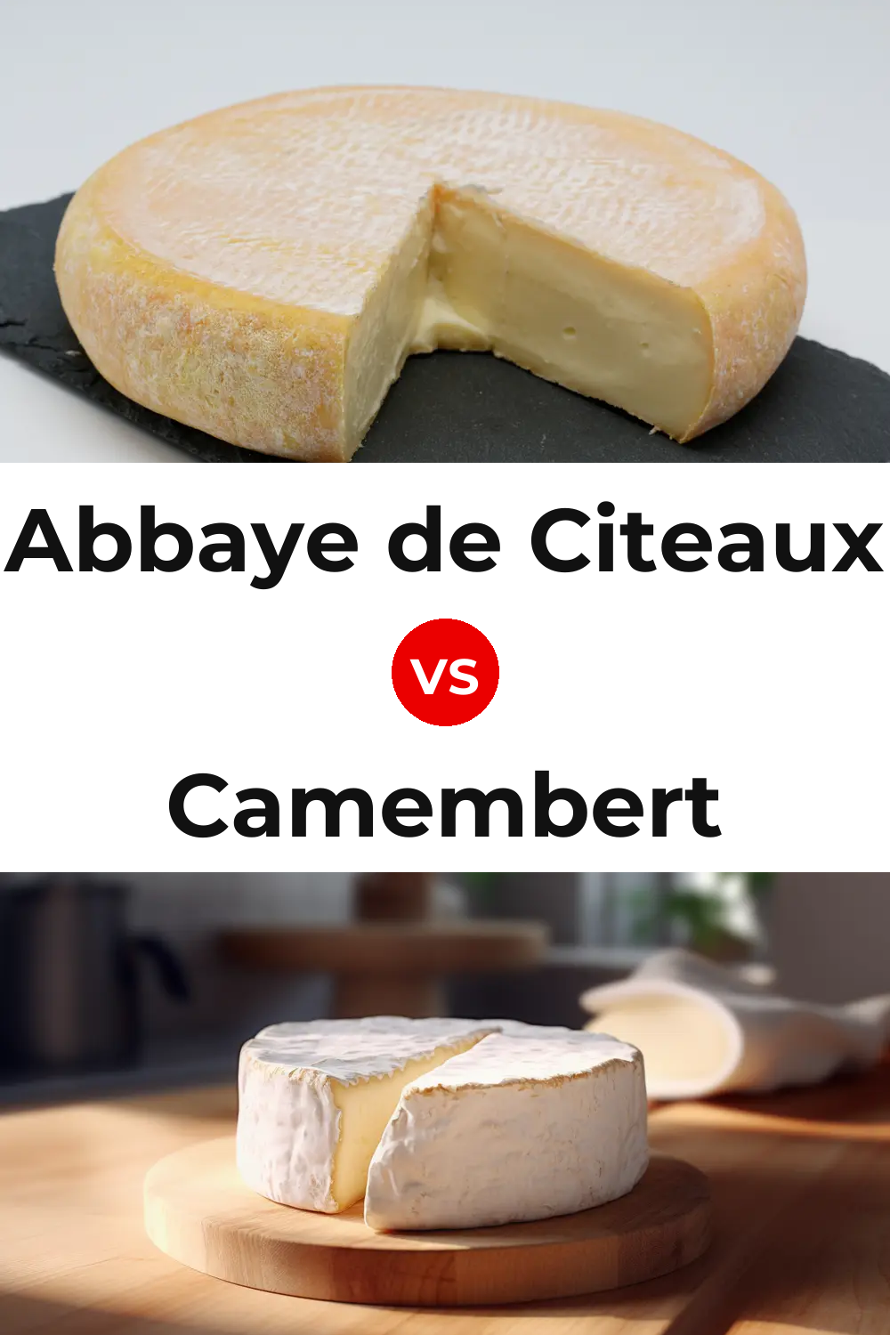 Abbaye de Citeaux Cheese vs Camembert Cheese Pinterest comparison