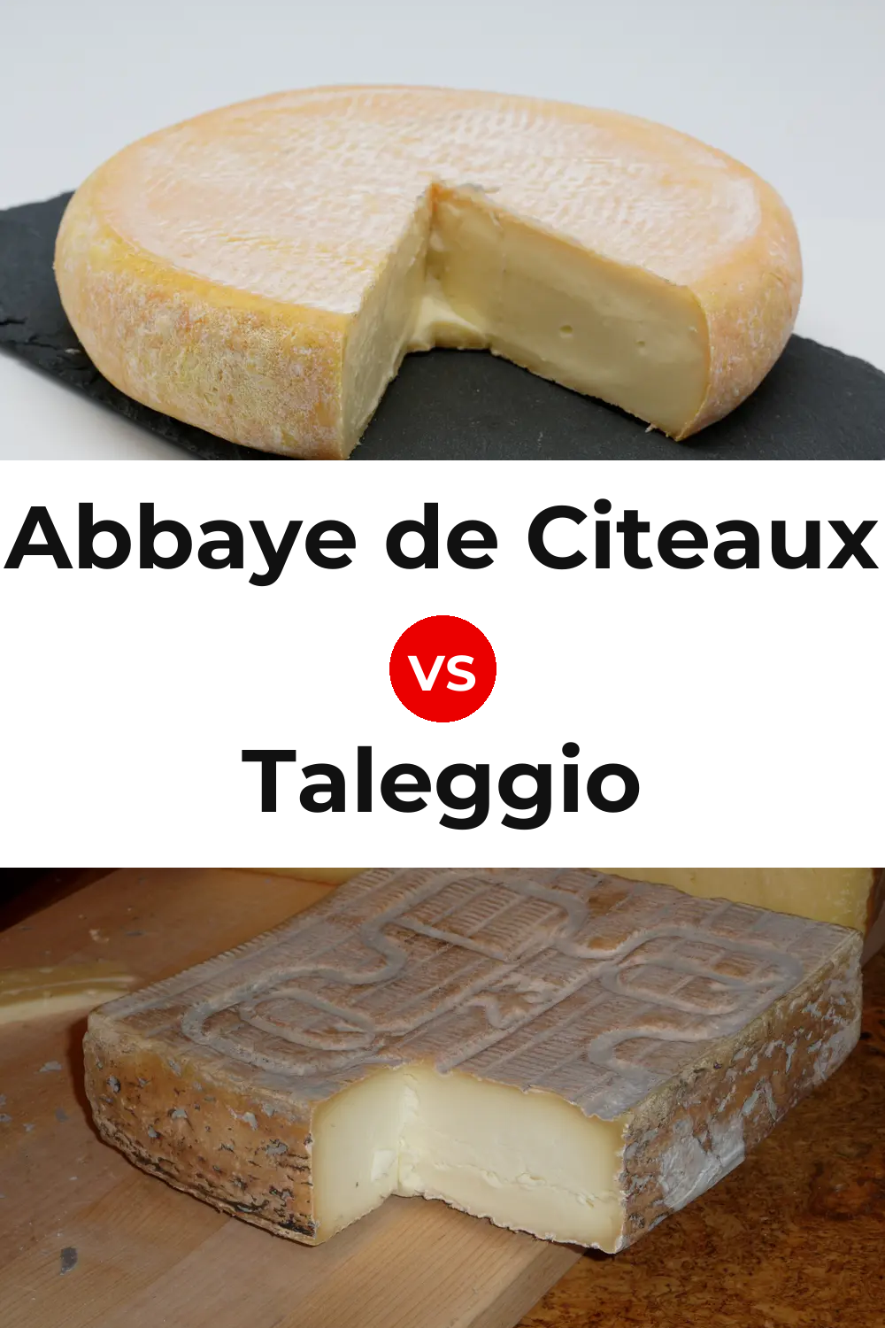 Abbaye de Citeaux Cheese vs Taleggio Cheese Pinterest comparison