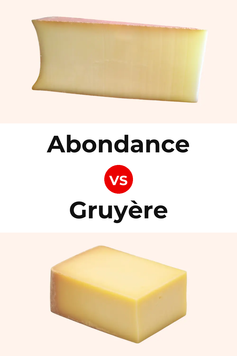 Abondance Cheese vs Gruyère Cheese Pinterest comparison