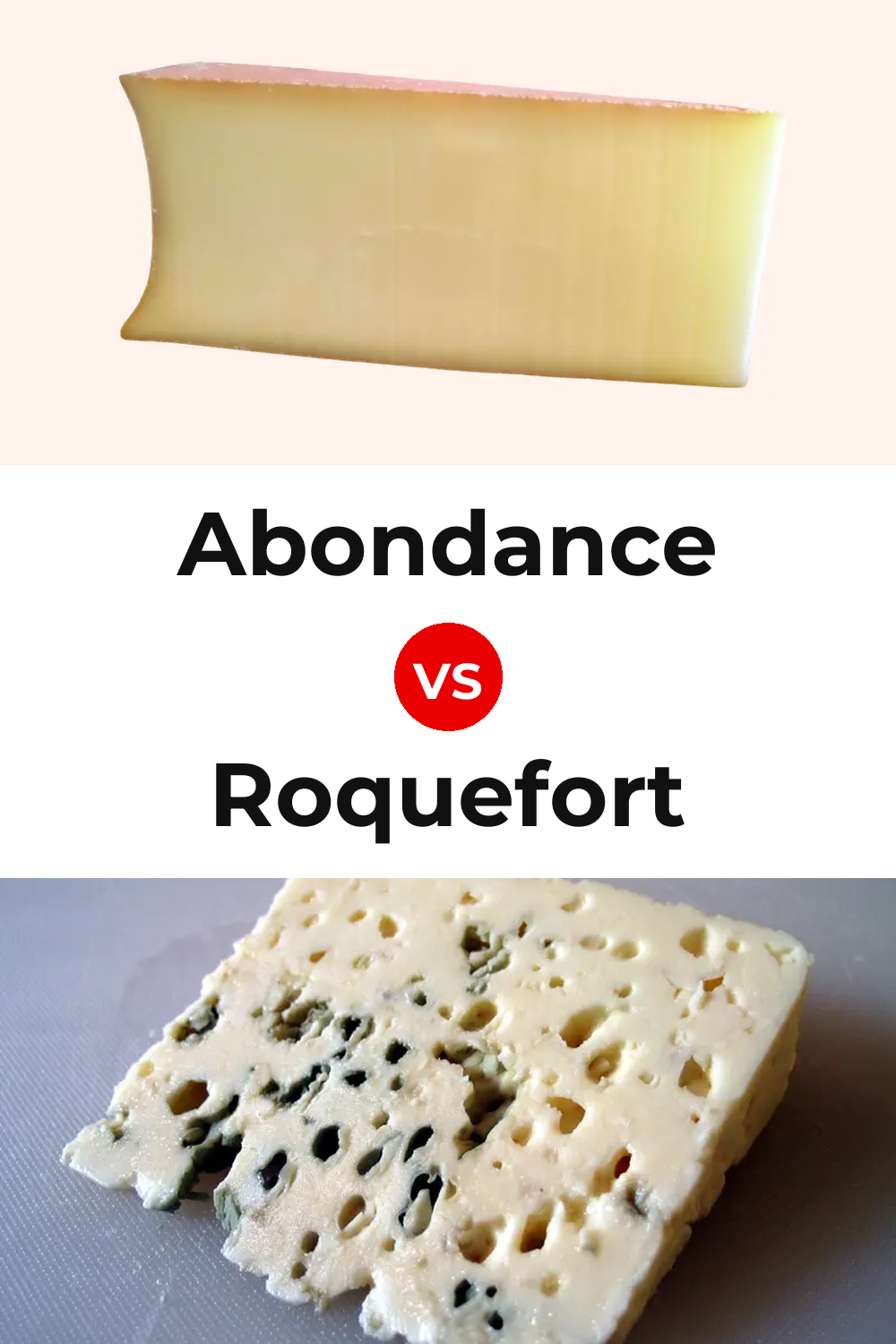 Abondance Cheese vs Roquefort Cheese Pinterest comparison