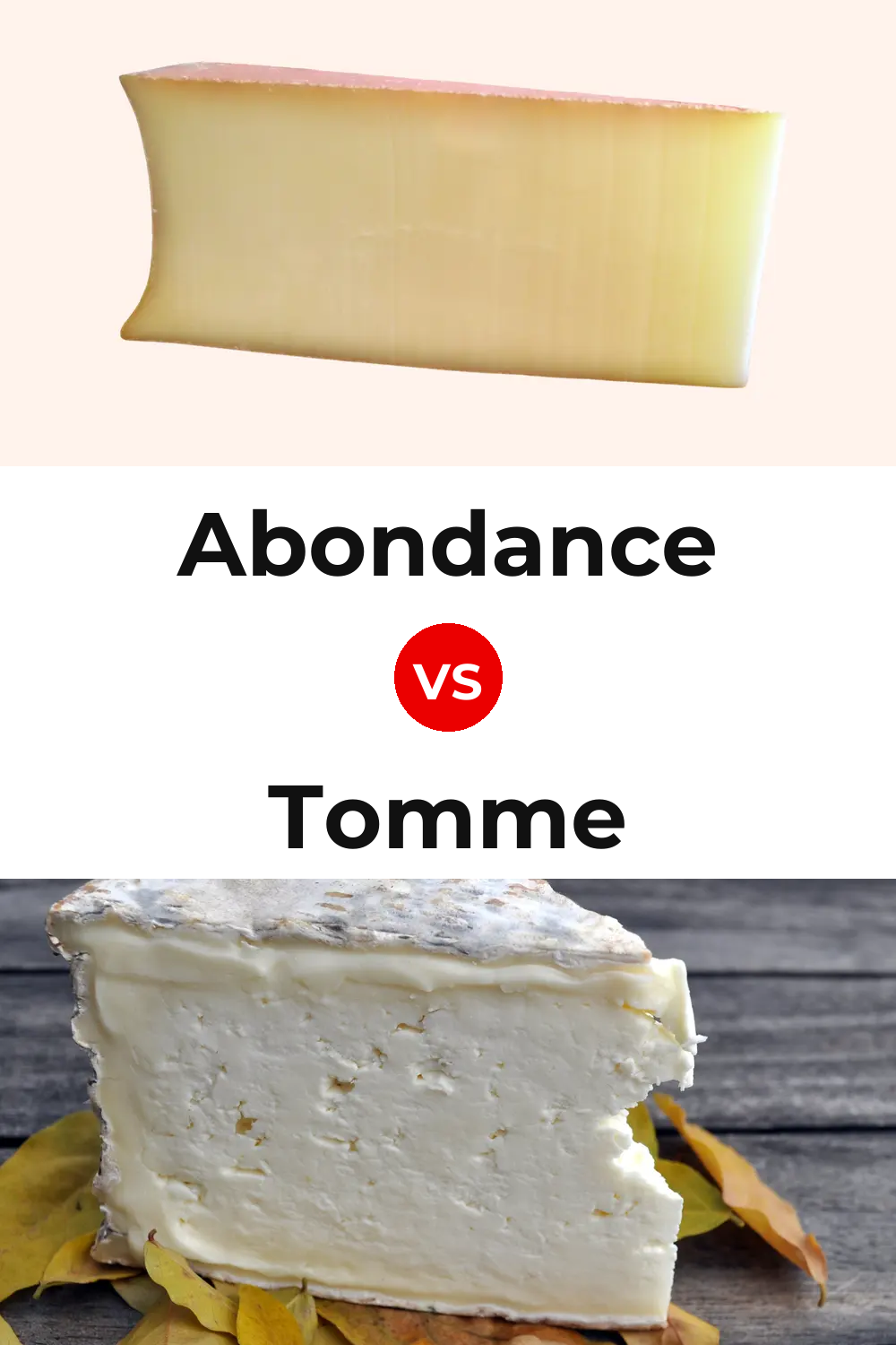 Abondance Cheese vs Tomme Cheese Pinterest comparison