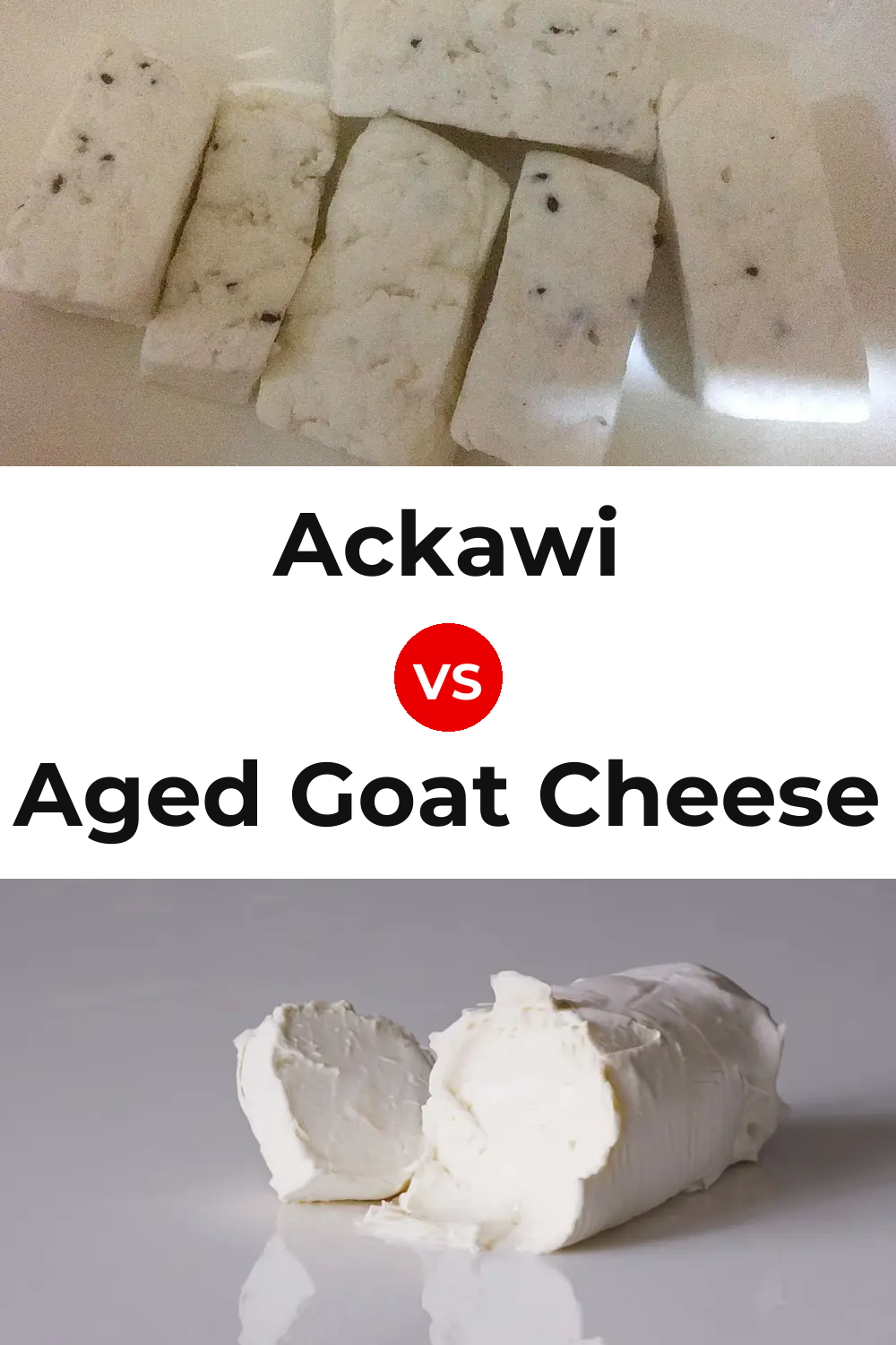 Ackawi Cheese vs Aged Goat Cheese Pinterest comparison
