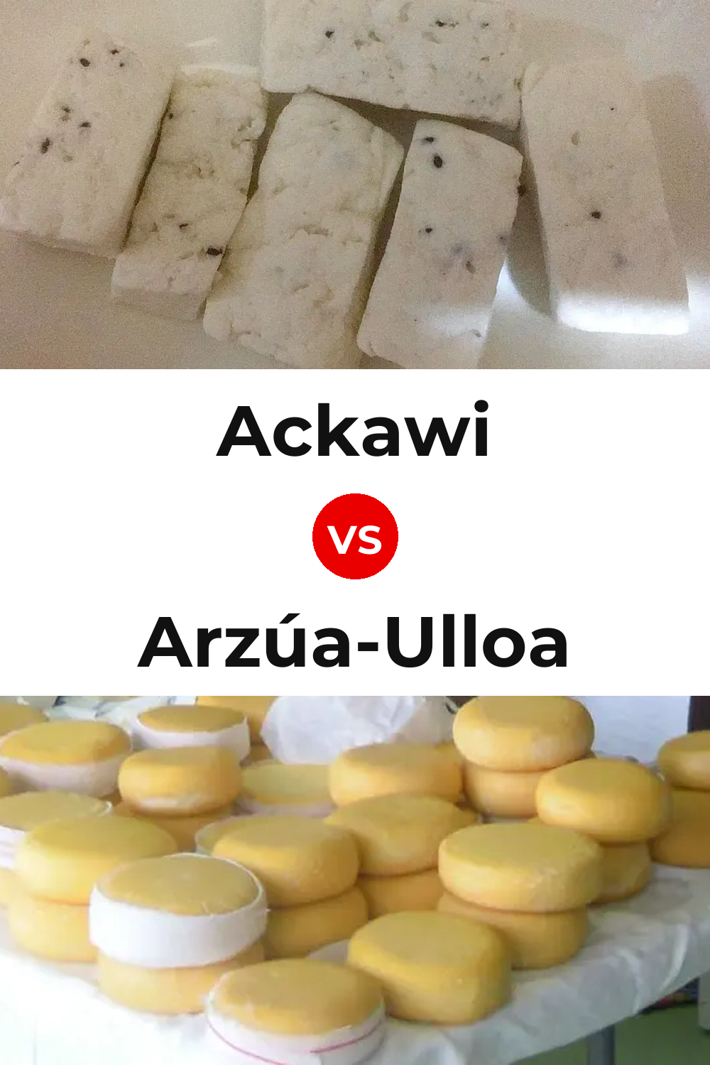 Ackawi Cheese vs Arzúa-Ulloa Cheese Pinterest comparison
