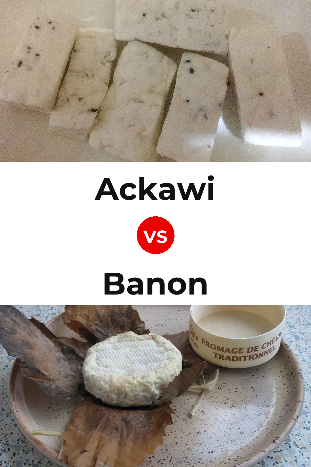 Ackawi Cheese vs Banon Cheese Pinterest comparison