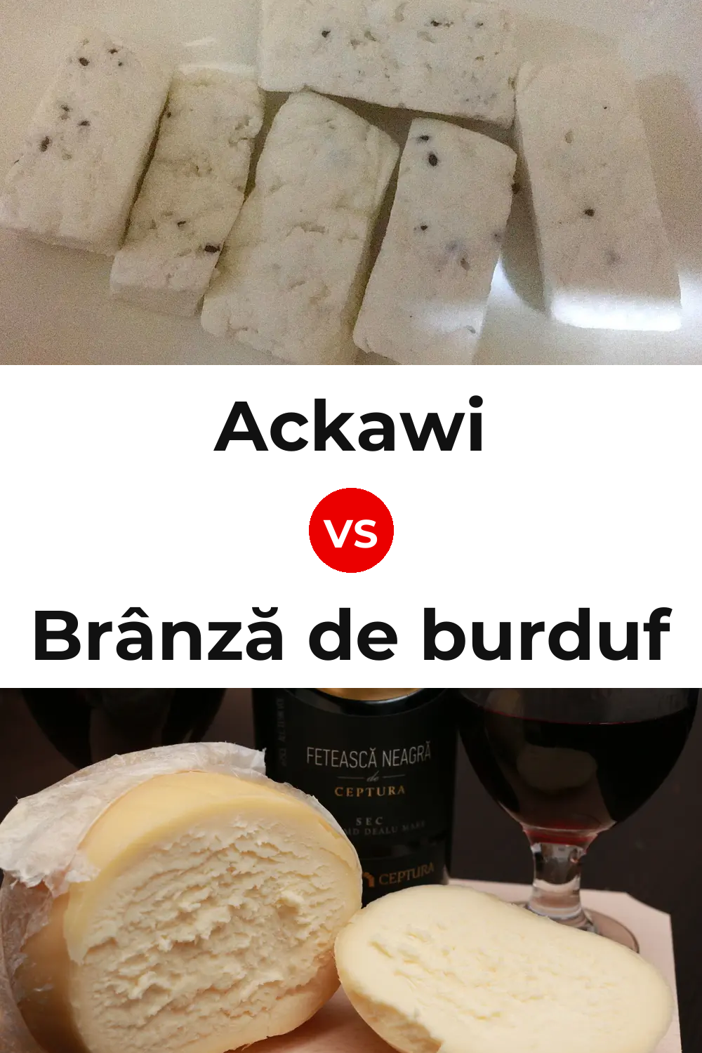 Ackawi Cheese vs Brânză de burduf Cheese Pinterest comparison