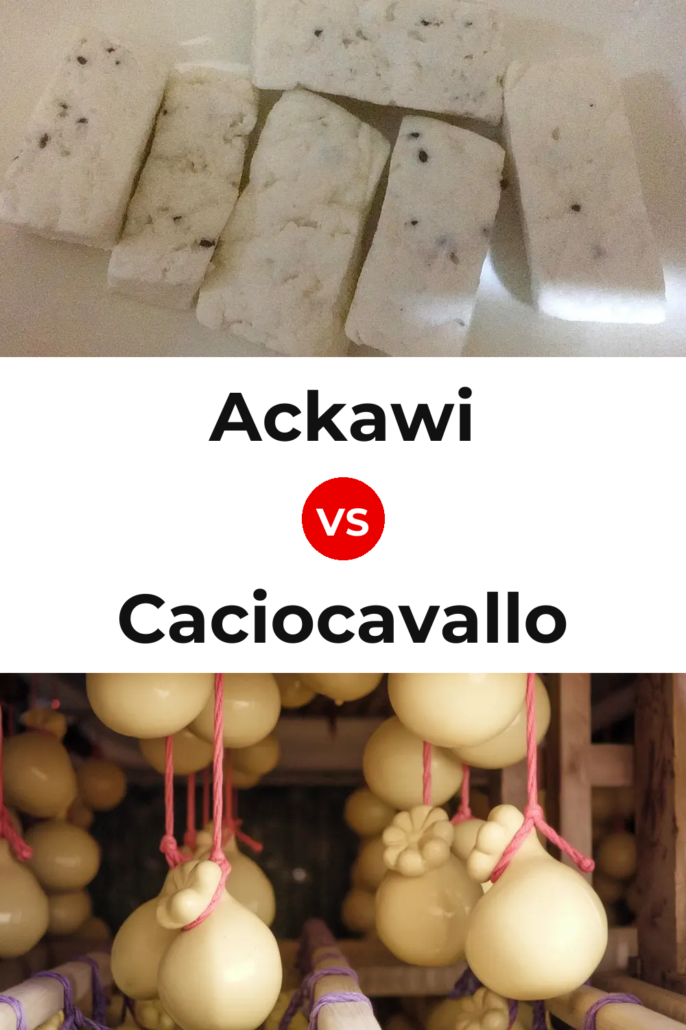 Ackawi Cheese vs Caciocavallo Cheese Pinterest comparison