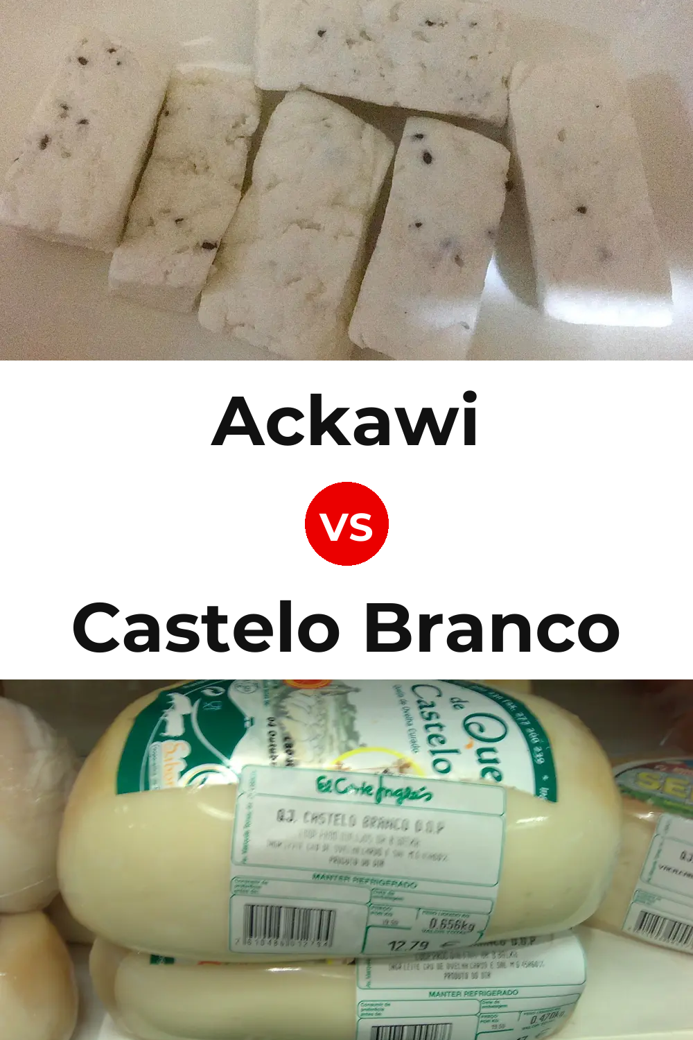Ackawi Cheese vs Castelo Branco Cheese Pinterest comparison