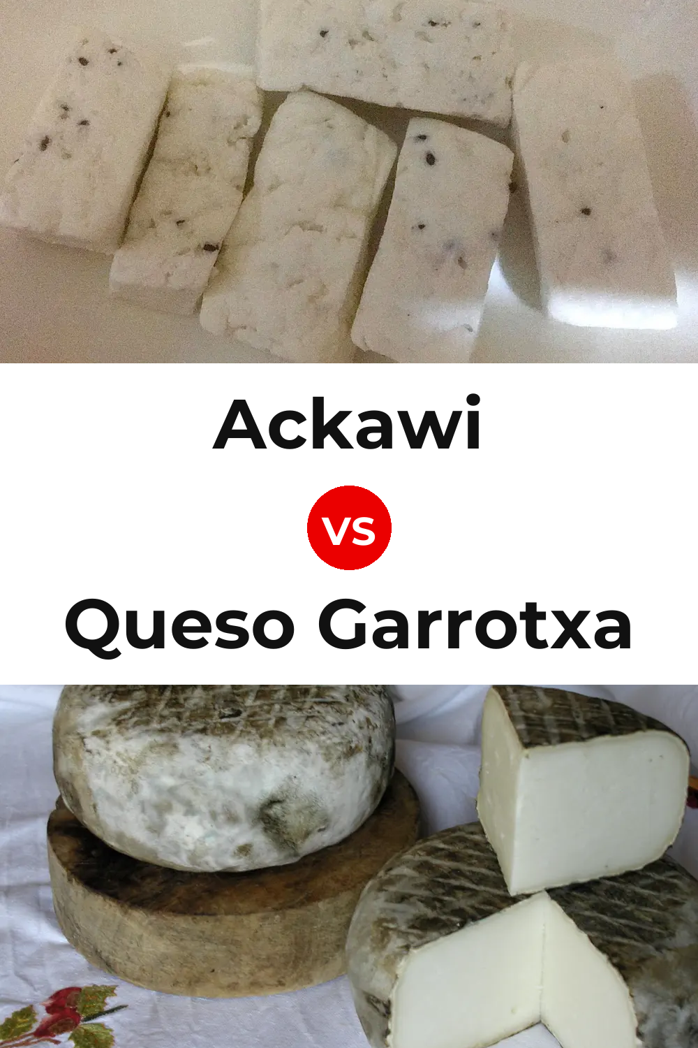 Ackawi Cheese vs Queso Garrotxa Pinterest comparison