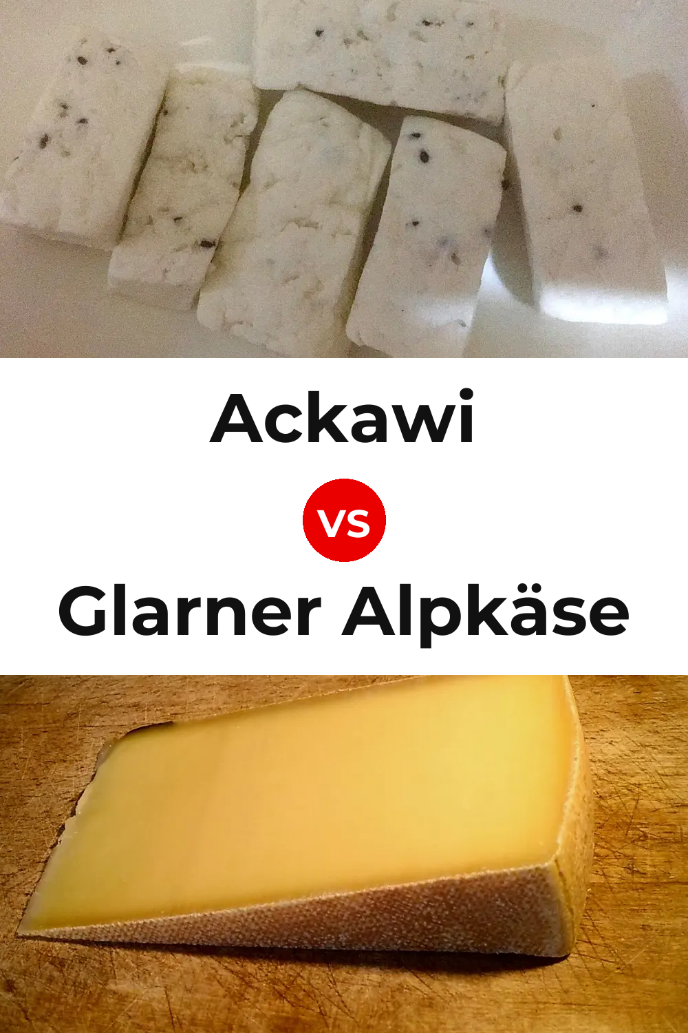 Ackawi Cheese vs Glarner Alpkäse Cheese Pinterest comparison