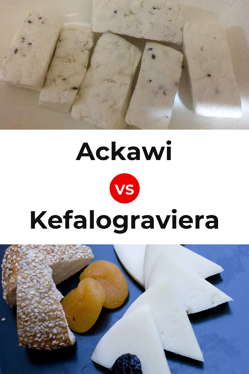 Ackawi Cheese vs Kefalograviera Cheese Pinterest comparison