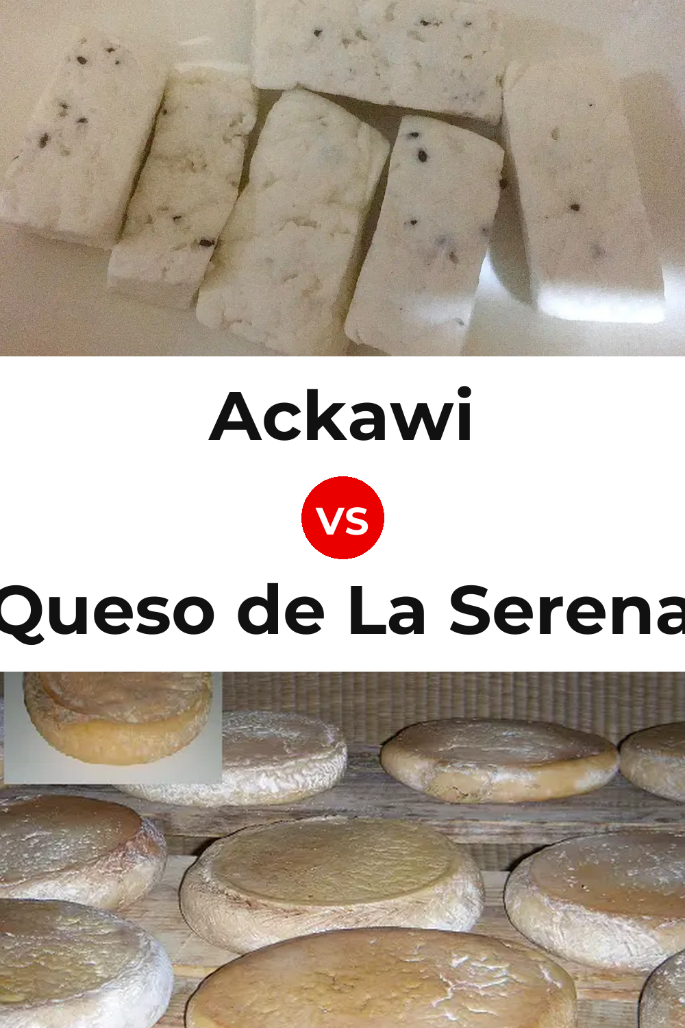 Ackawi Cheese vs Queso de La Serena Pinterest comparison