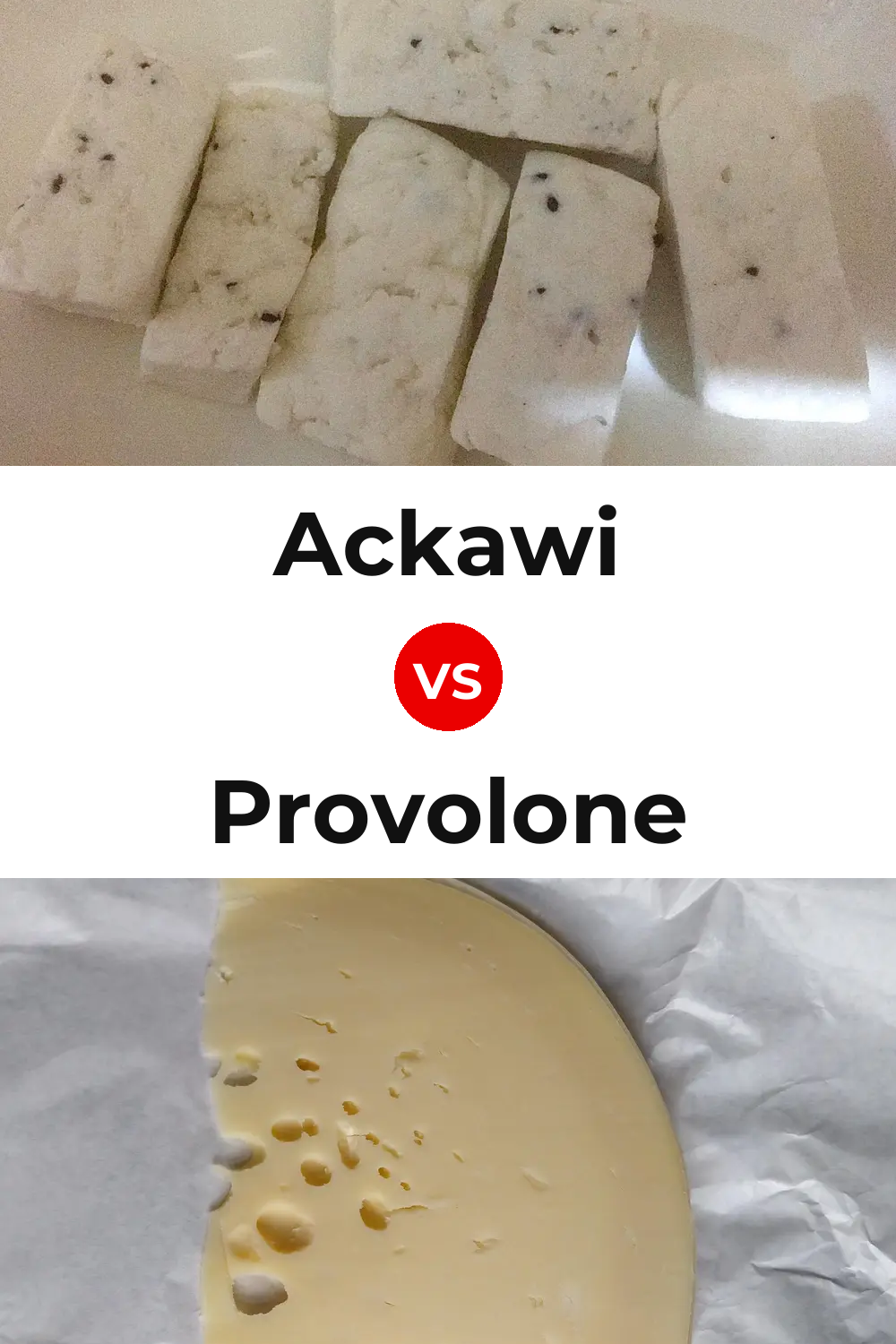 Ackawi Cheese vs Provolone Cheese Pinterest comparison