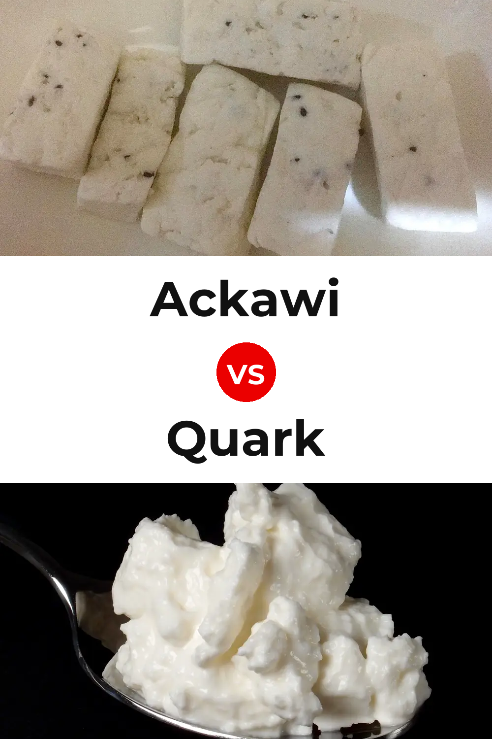 Ackawi Cheese vs Quark Cheese Pinterest comparison