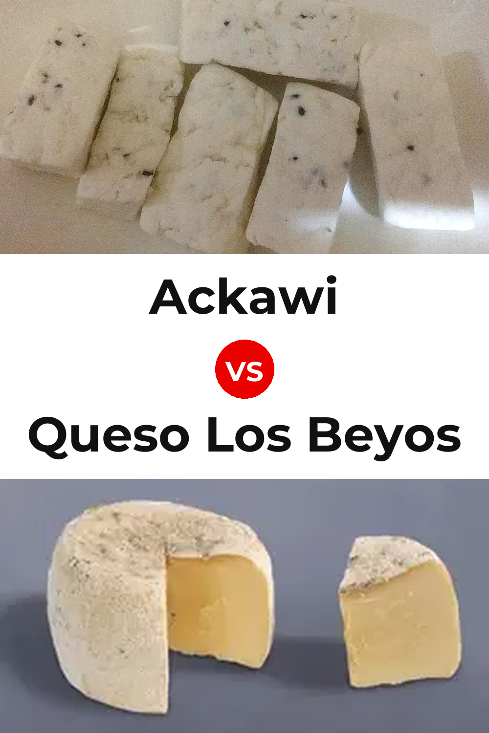 Ackawi Cheese vs Queso Los Beyos Pinterest comparison