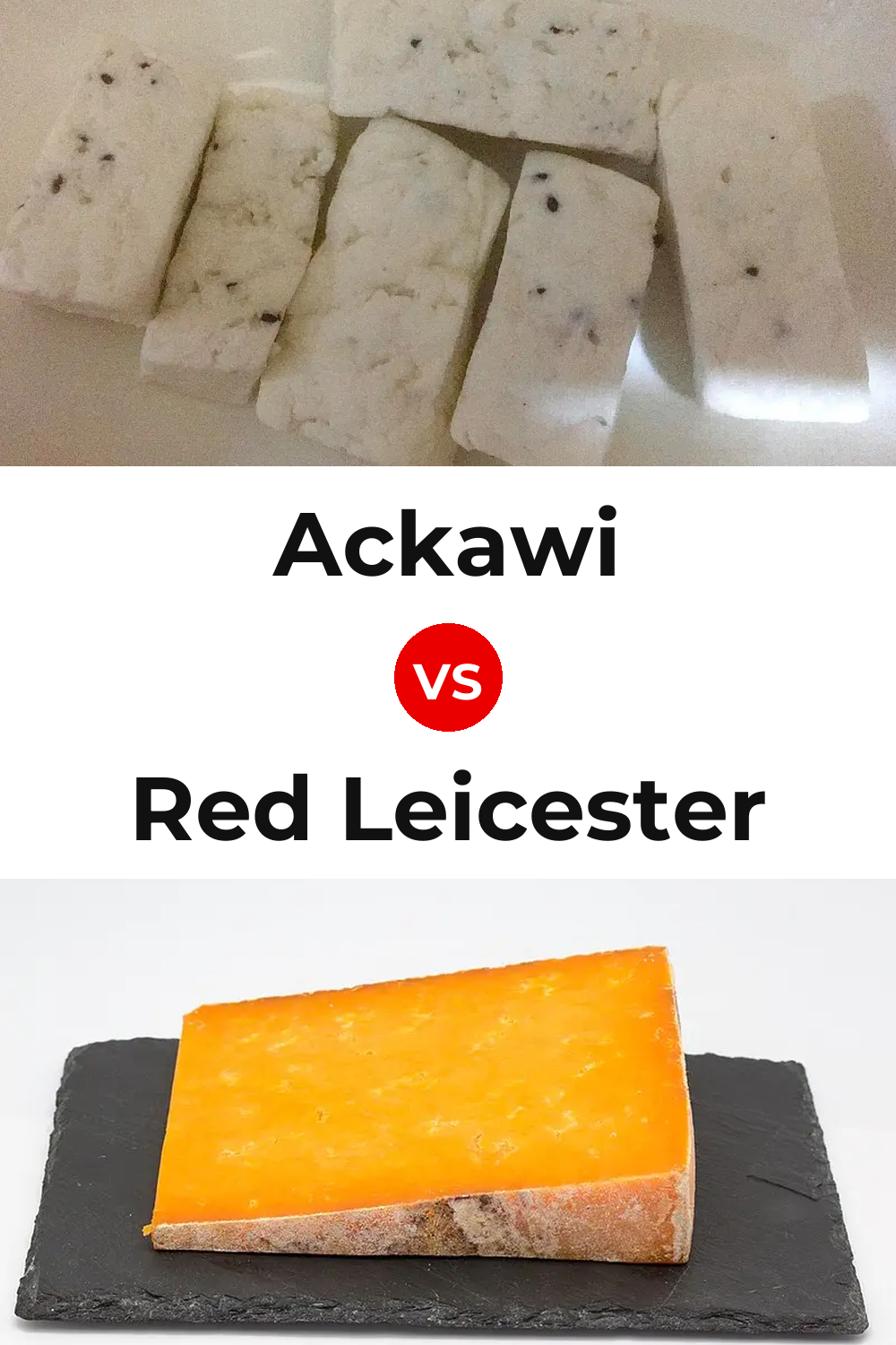 Ackawi Cheese vs Red Leicester Cheese Pinterest comparison