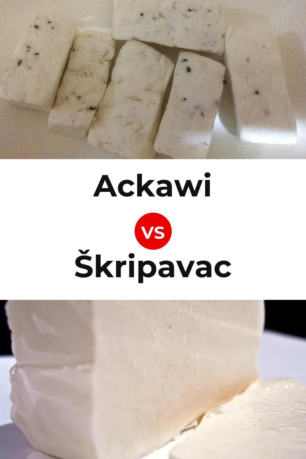 Ackawi Cheese vs Škripavac Cheese Pinterest comparison