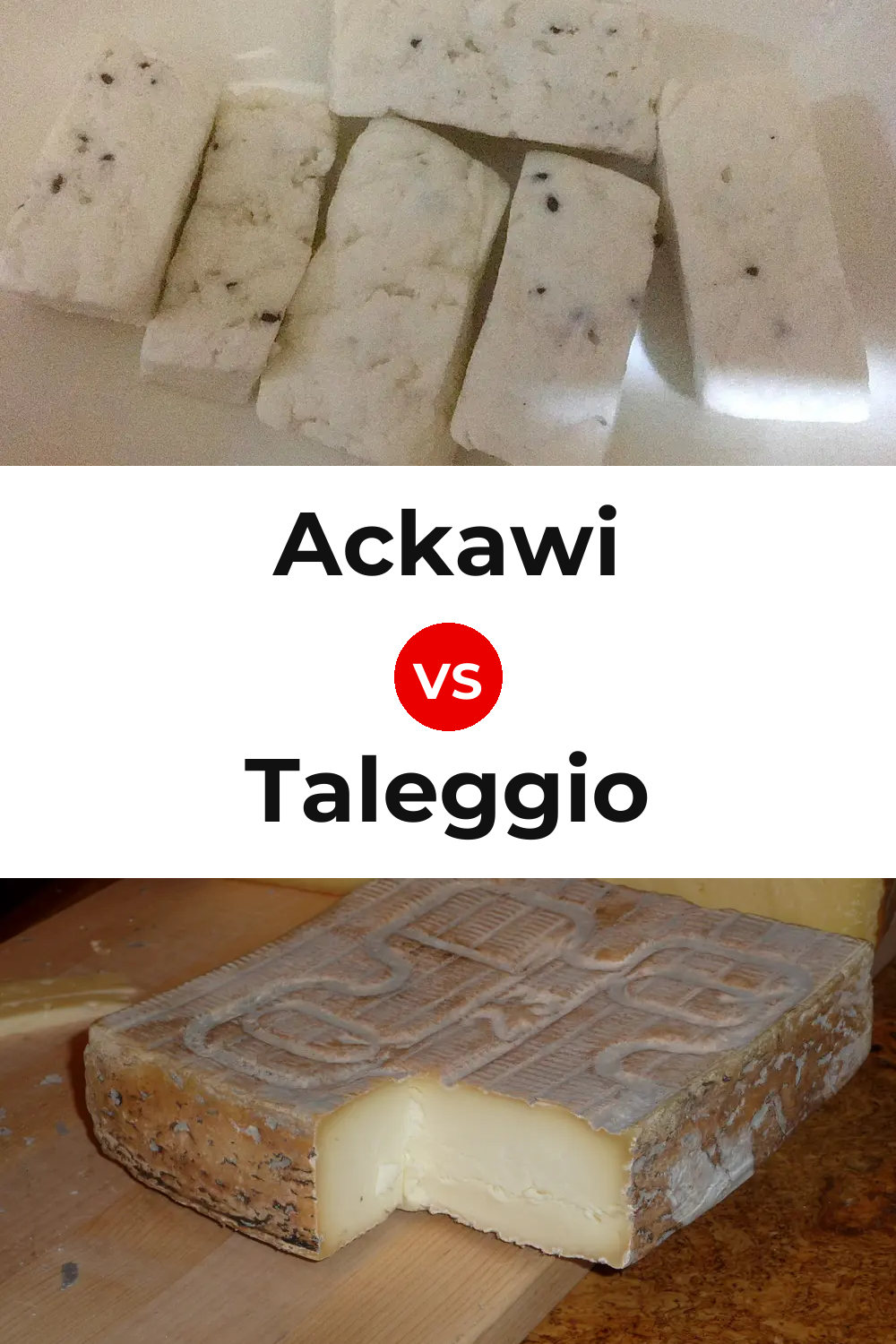 Ackawi Cheese vs Taleggio Cheese Pinterest comparison