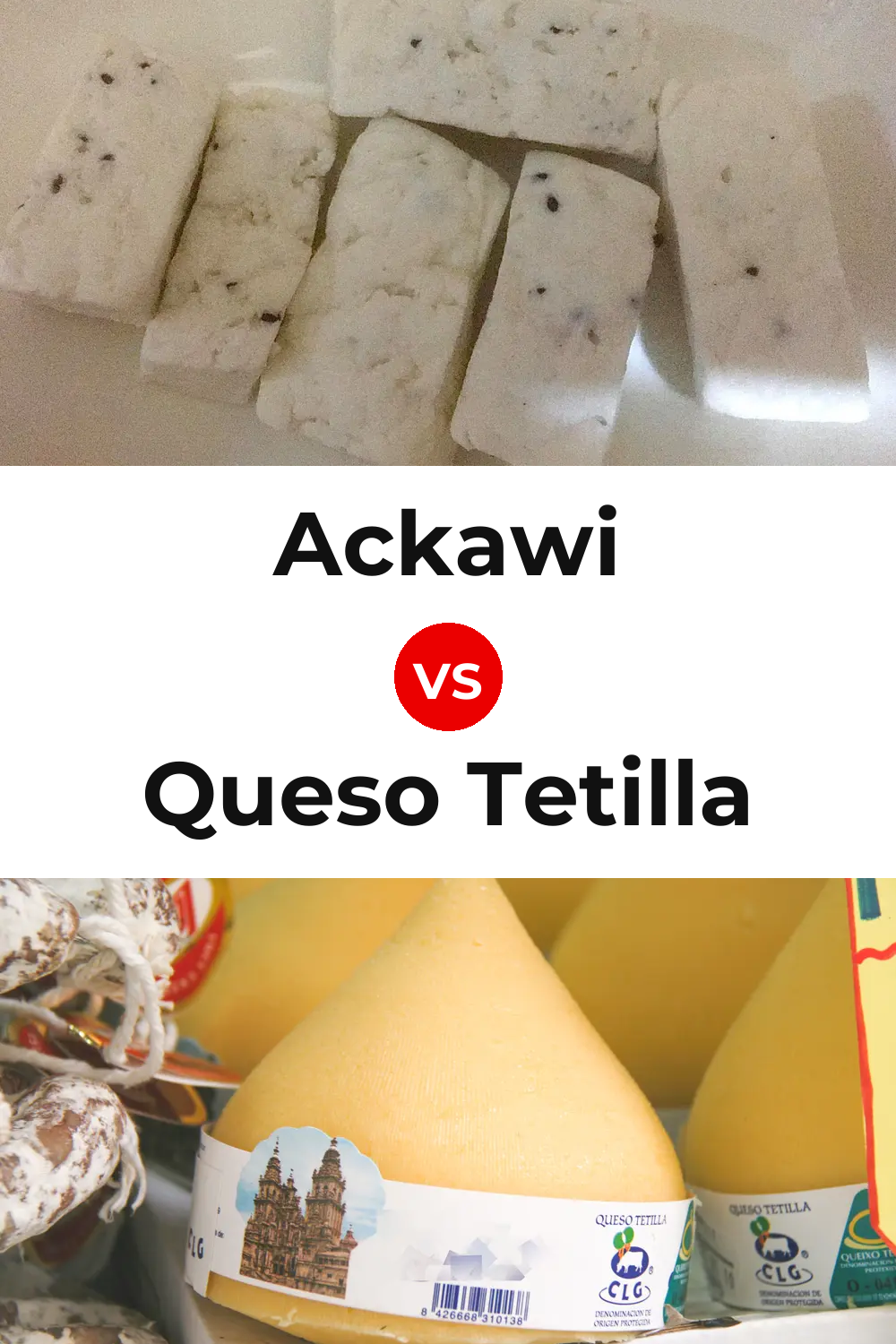 Ackawi Cheese vs Queso Tetilla Pinterest comparison