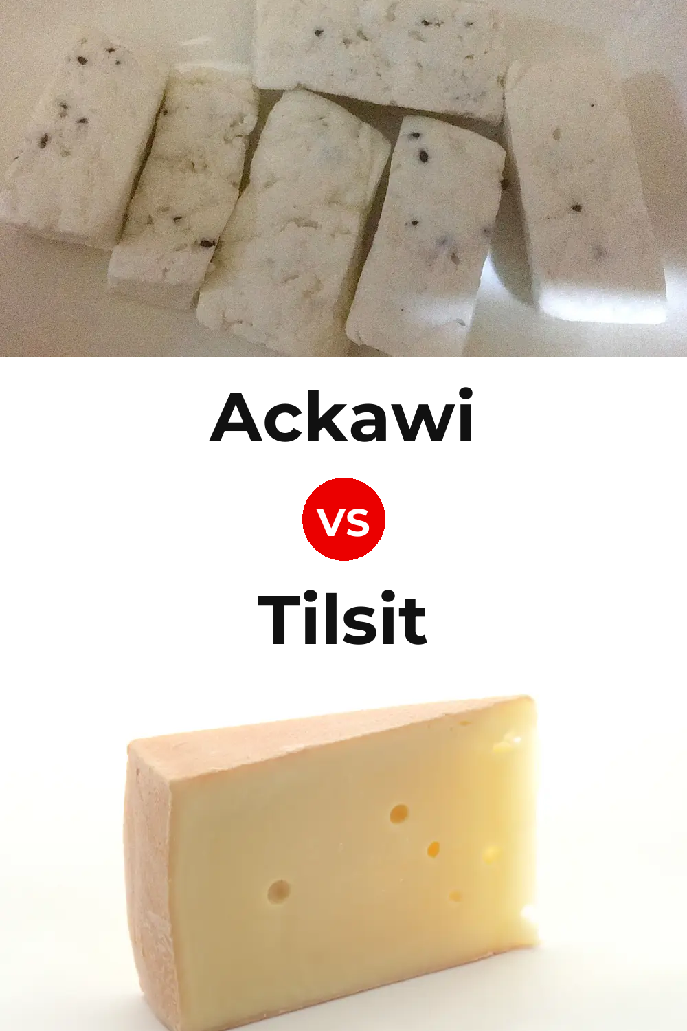 Ackawi Cheese vs Tilsit Cheese Pinterest comparison