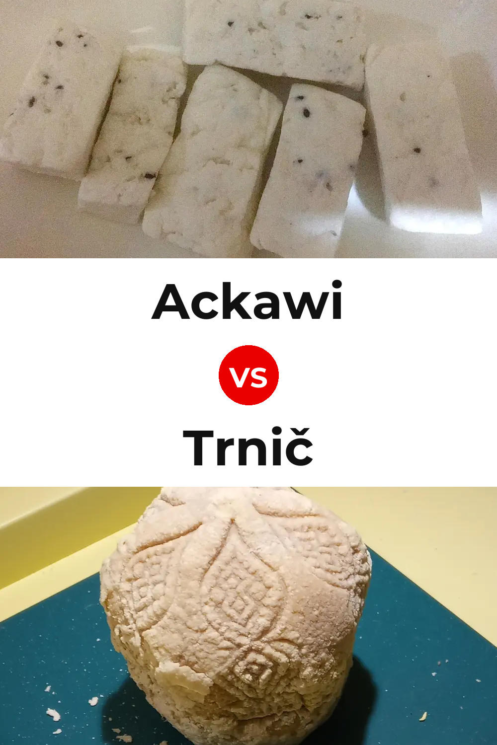 Ackawi Cheese vs Trnič Cheese Pinterest comparison