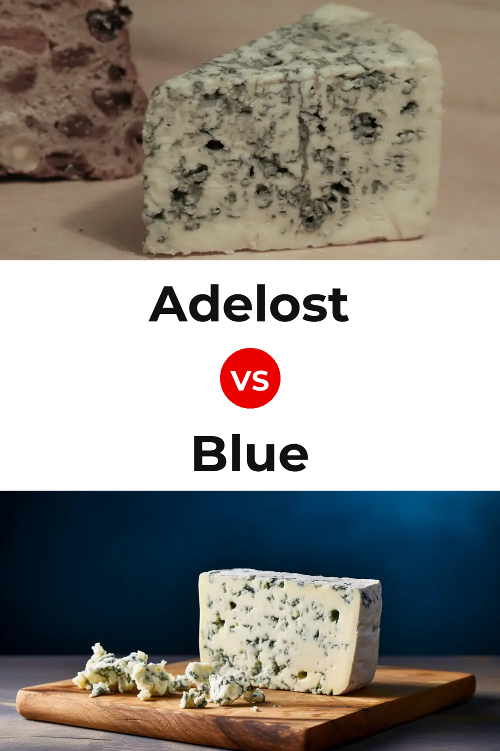 Adelost Cheese vs Blue Cheese Pinterest comparison