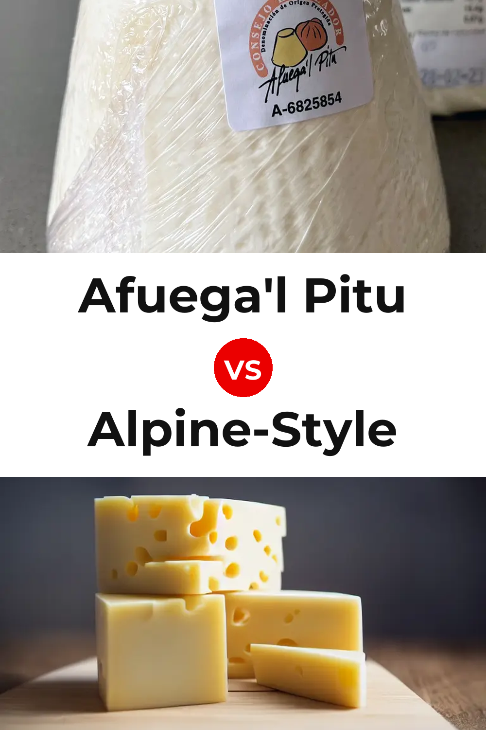 Afuega'l Pitu Cheese vs Alpine-Style Cheese Pinterest comparison