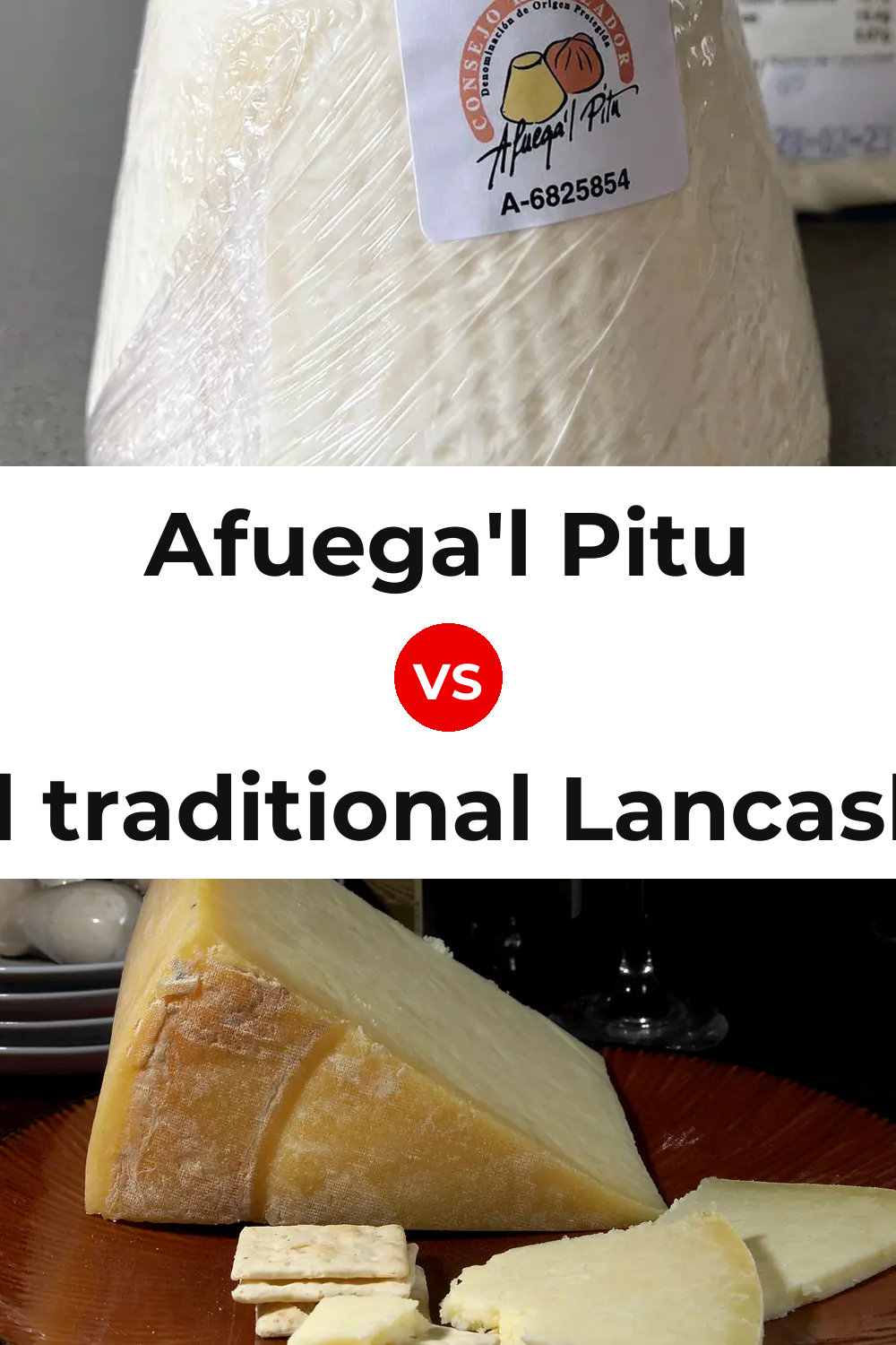 Afuega'l Pitu Cheese vs Beacon Fell traditional Lancashire cheese Pinterest comparison